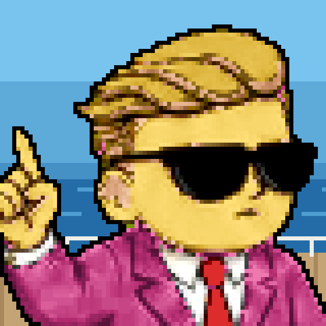 Pixel Street Bets #2814 — Yacht Deck, Point Up